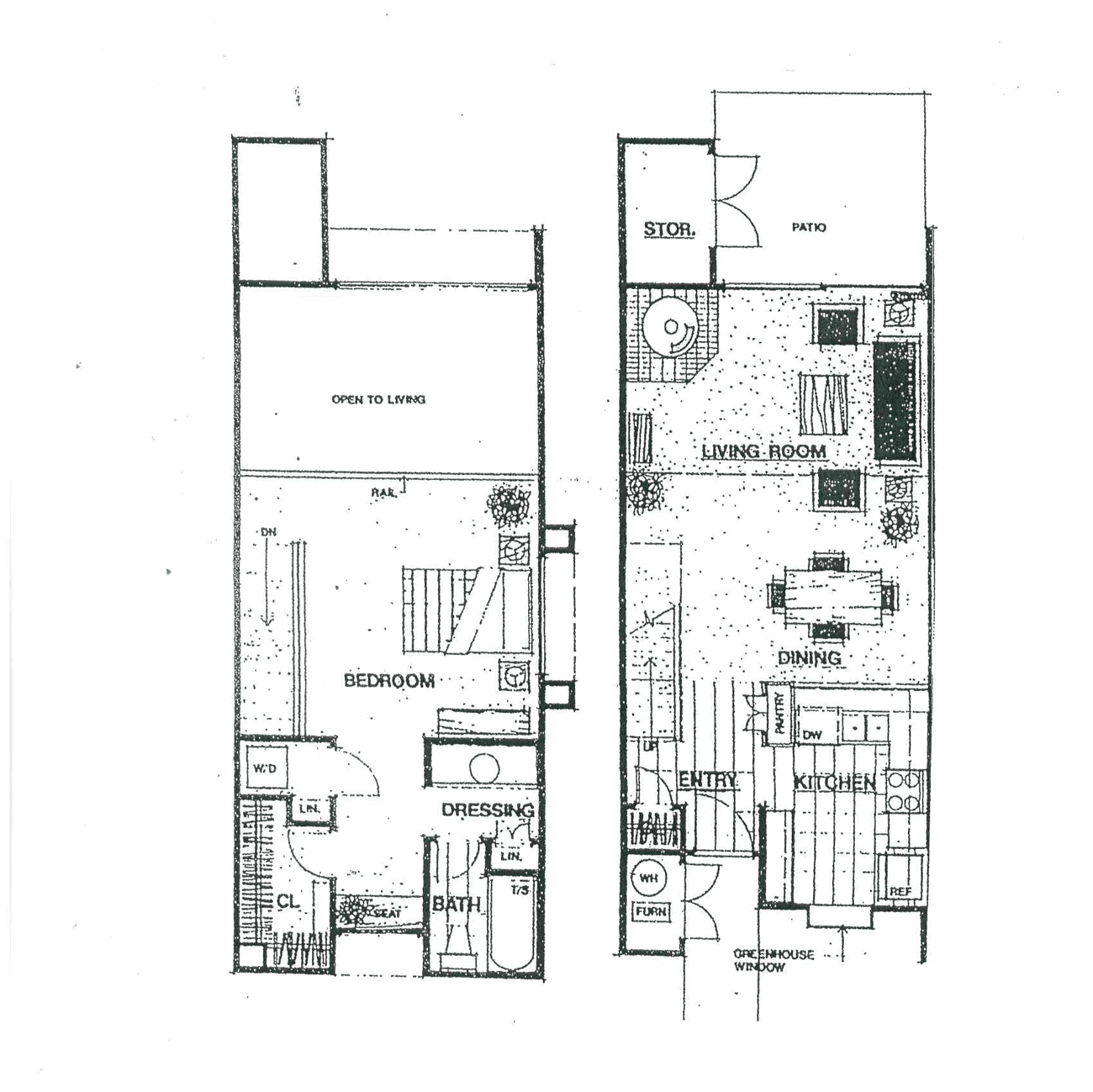 Detailed floor plan of Oak Creek unit